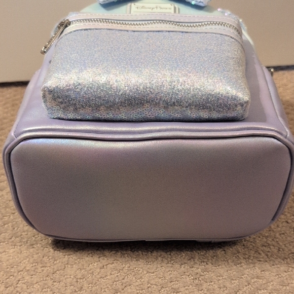 Loungefly Disney Parks Minnie Mouse Iridescent Sequin Mini Backpack NWT - Picture 8 of 9